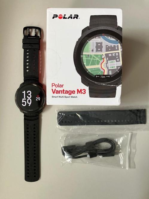 Polar Vantage M3 - Black - ZGAN, Sieraden, Tassen en Uiterlijk, Sporthorloges, Zo goed als nieuw, Android, Zwart, Ophalen of Verzenden