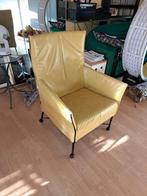 Stylish Yellow Leather Director's Chair, Ophalen, Gebruikt, Overige kleuren, Metaal