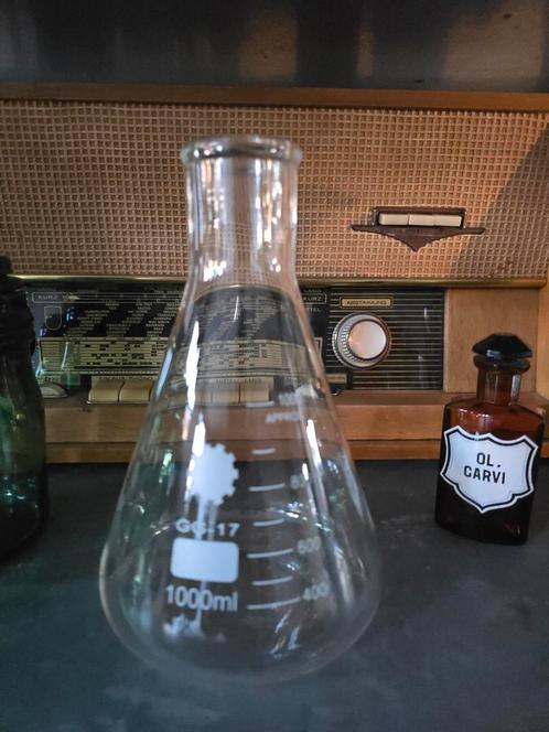 Prachtige vintage Approx 1000 ML Erlenmeyer €9.50, Antiek en Kunst, Antiek | Glas en Kristal, Ophalen of Verzenden