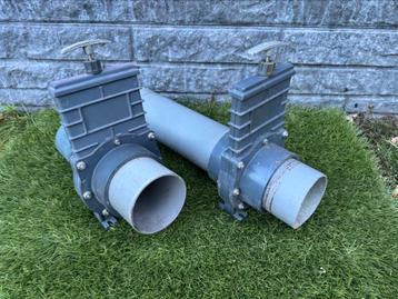 2x Valterra 110mm schuifkraan RVS schuif beschikbaar voor biedingen