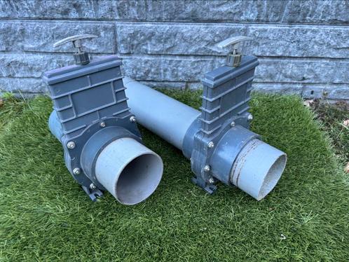 2x Valterra 110mm schuifkraan RVS schuif, Tuin en Terras, Vijver-toebehoren, Zo goed als nieuw, Overige typen, Ophalen of Verzenden