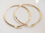 Big Hoops | 14 Karaat Grote Gouden Bewerkte Oorbellen, Ophalen of Verzenden, Zo goed als nieuw, Goud, Goud