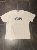 Dior Wit T-shirt met CD-logo, Christian Dior, Maat 48/50 (M), Wit, Ophalen of Verzenden