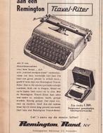 Retro reclame 1950 Remington Rand typemachine schrijfmachine, Overige typen, Ophalen of Verzenden