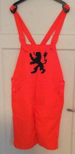 Oranje tuinbroek Carnaval maat S, Carnaval, Nieuw, Ophalen of Verzenden, Kleding