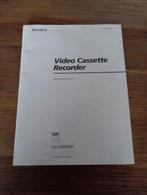 Sony Video Casette Recorder Gebruiksaanwijzing Nederlands, Audio, Tv en Foto, Videospelers, Verzenden, Zo goed als nieuw
