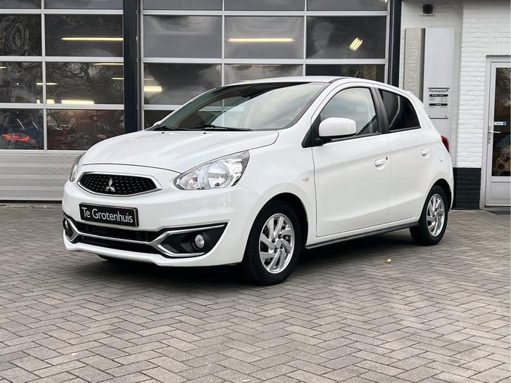 Mitsubishi Space Star 1.0 Intense parelmoer wit (bj 2018), Auto's, Mitsubishi, Bedrijf, Te koop, Space Star, ABS, Airbags, Airconditioning