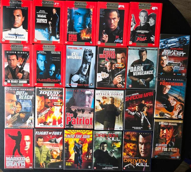 Steven Seagal diverse titels, Cd's en Dvd's, Dvd's | Actie, Zo goed als nieuw, Vanaf 16 jaar, Ophalen of Verzenden