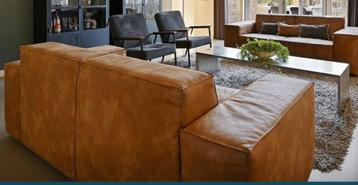 1 Vinted Leather Bank 2,5 zits Cognac beschikbaar voor biedingen
