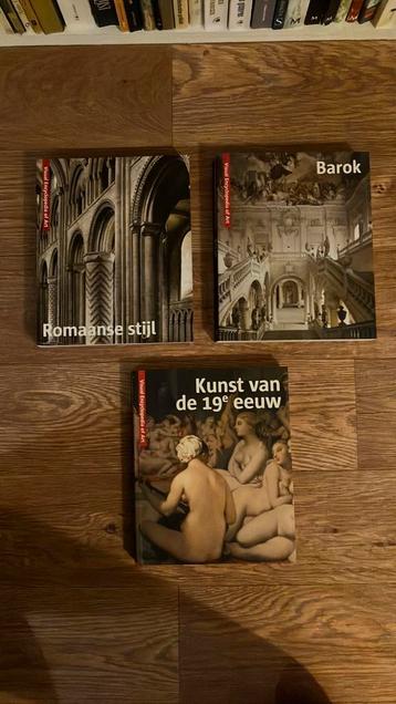 Drie kunstboeken: Romaans, Barok en 19e eeuw beschikbaar voor biedingen