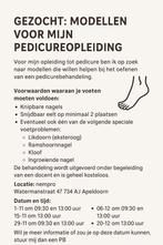Gratis pedicure behandeling (modellen gezocht) apeldoorn