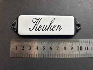 Emaille ‘Keuken’ bordje beschikbaar voor biedingen