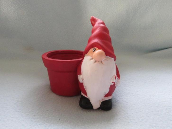 Vintage Zweeds keramieken bloempotje jultomte kerstkabouter, Diversen, Kerst, Gebruikt, Ophalen of Verzenden