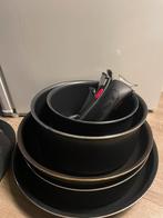 Tefal 10-delige pannenset, Huis en Inrichting, Ophalen, Zo goed als nieuw, Rvs, Koekenpan of Braadpan