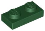 Lego plaatjes/plates 1x2 donker groen 255 stuks, Kinderen en Baby's, Speelgoed | Duplo en Lego, Ophalen of Verzenden, Zo goed als nieuw