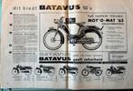 Advertentie Poster Batavus Mot’o-mat 1963, Verzenden, Zo goed als nieuw, Motoren