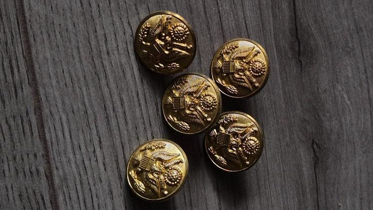 Originele Amerikaanse us ww2 knopen, Verzamelen, Militaria | Tweede Wereldoorlog, Kleding of Schoenen, Nederland, Ophalen of Verzenden