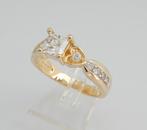 14 karaat Gouden Ring Princess Hartjes - Damesring M18, Verzenden, Nieuw, Dame, Info@juwelenwereld.nl