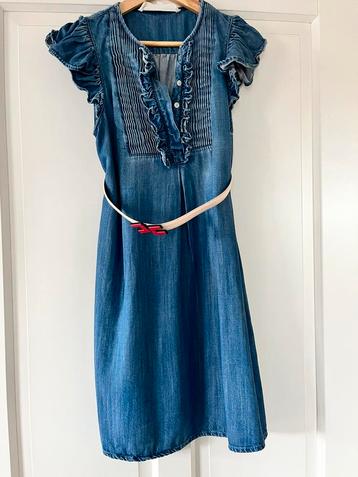 ELISABETTE FRANCHI jurk maat 36 / S dress jeans zomer merk 