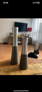Vazen grijs, Ophalen of Verzenden, Zo goed als nieuw, Glas, Minder dan 50 cm