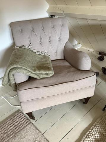 Eichholtz fauteuil licht grijs beschikbaar voor biedingen