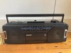 Eighties radiocassetterecorder Philips AQ5190 cassettespeler, Audio, Tv en Foto, Ophalen of Verzenden, Gebruikt, Radio
