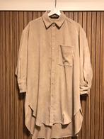 Zara rib blouse zand kleur oversized oto 66cm zgan, Verzenden, Maat 42/44 (L), Zo goed als nieuw, Zara