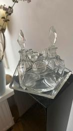Olie en azijnstel , prachtige vormgeving ., Antiek en Kunst, Antiek | Glas en Kristal, Verzenden