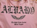 ALVARO roze longsleeve shirt stoere print maat L valt als M, Kleding | Heren, ALVARO, Maat 48/50 (M), Ophalen of Verzenden, Roze