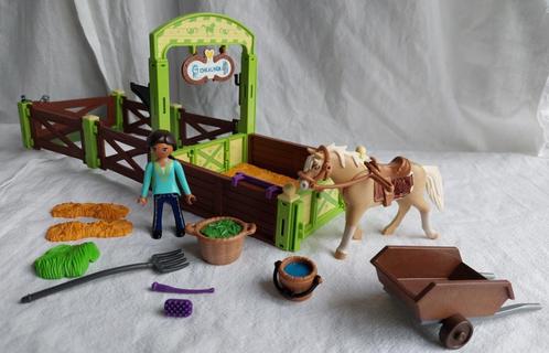 Playmobil 9479 Pru & Chica Linda met Paardenbox / Spirit, Kinderen en Baby's, Speelgoed | Playmobil, Gebruikt, Complete set, Ophalen of Verzenden
