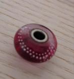 Trollbeads Zilverspoor roze nr.10240, Glas of Kristal, Ophalen of Verzenden, Zo goed als nieuw, Trollbeads