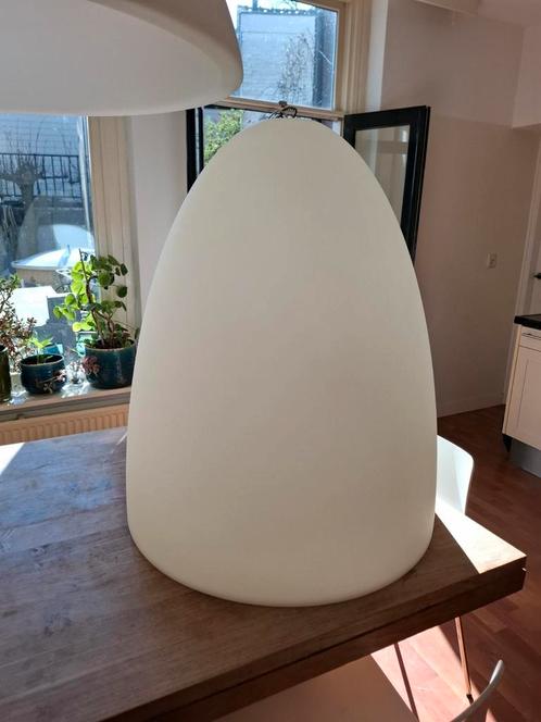 Formadri hanglamp bell dome kayra-calice 70 kunststof wit, Huis en Inrichting, Lampen | Hanglampen, Zo goed als nieuw, 75 cm of meer