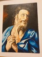0207 f.v.veenhuysen - huilende st petrus 18x24cm, Ophalen of Verzenden