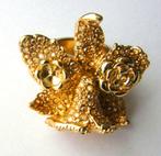 Versace voor H&M Versace for H&M Ring met Kristal, maat 16, Sieraden, Tassen en Uiterlijk, Ringen, IJzer of Staal, Dame, Goud