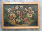 Peter van den Braken ?? - Stilleven met kleurige bloemen, Antiek en Kunst, Ophalen of Verzenden