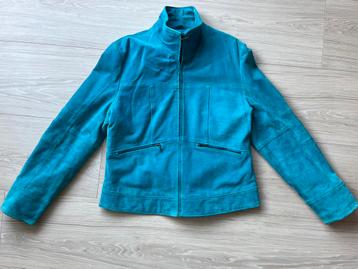 Mooi blauw lederen jasje Essentials beschikbaar voor biedingen