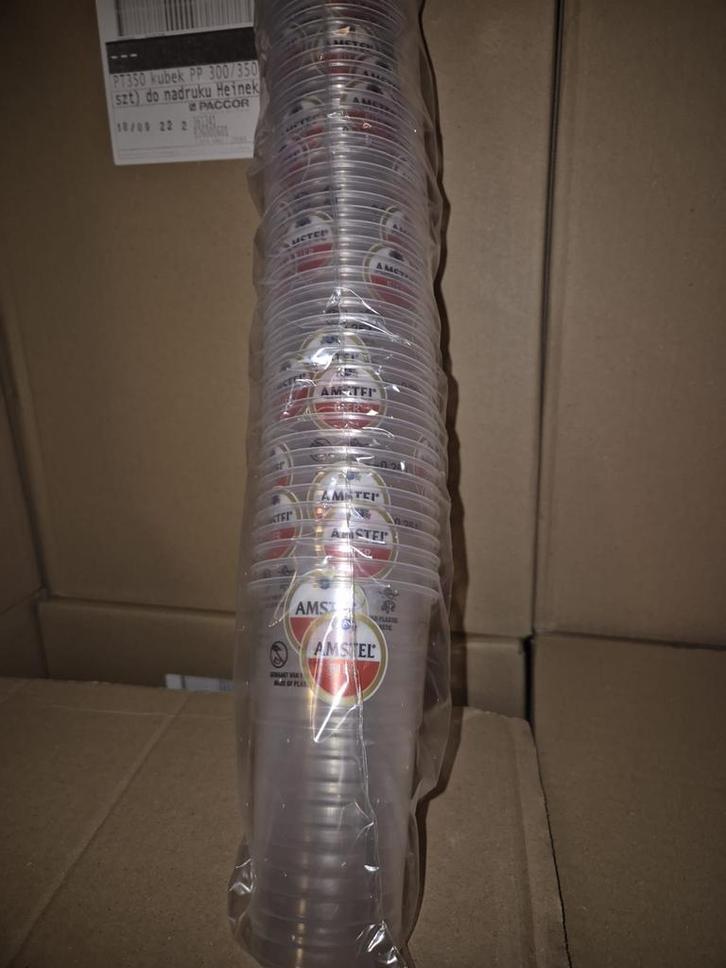 Amstel Bierbekers - 1250 stuks, Zakelijke goederen, Horeca | Overige, Ophalen of Verzenden