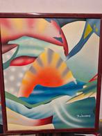 Abstract Schilderij Gesigneerd B. Williams, Antiek en Kunst, Ophalen of Verzenden