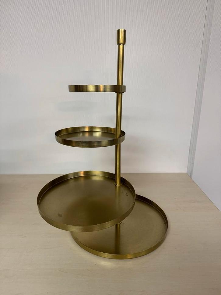 Gouden Etagère - Stijlvol & Elegant, Huis en Inrichting, Woonaccessoires | Etagères, Zo goed als nieuw, Ophalen