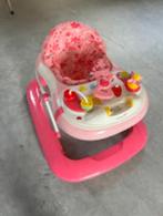 Loopstoel Qute roze met speelblad, Ophalen, Gebruikt