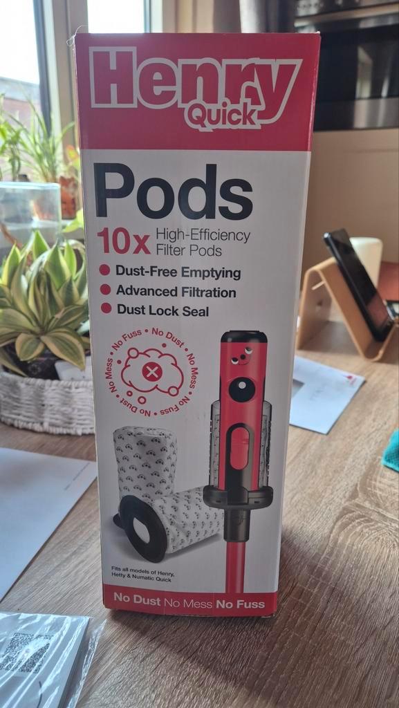 Henry Quick Stofzuiger Pods - 10 stuks, Witgoed en Apparatuur, Stofzuigers, Nieuw, Stofzuiger, Reservoir, Ophalen of Verzenden