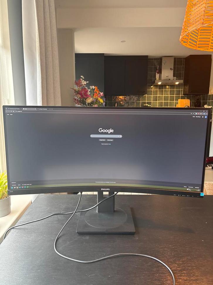 Philips 346B 34" inch USB-C Monitor, Computers en Software, Monitoren, Gebruikt, 61 t/m 100 Hz, USB-C, Gaming, IPS, Quad HD (2K)