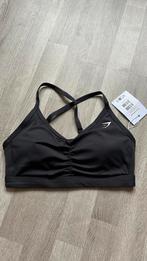 Gymshark ruched sports bra sport bh zwart, Nieuw, Ophalen of Verzenden, Fitness of Aerobics, Zwart