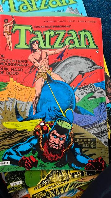 11 stuks 14 daagse tarzan strips en de zoon van tarzan beschikbaar voor biedingen