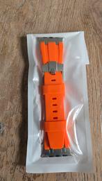 Apple Watch 44mm Bandje - Oranje, Sieraden, Tassen en Uiterlijk, Horloges | Heren, Overige merken, Kunststof, Polshorloge, Nieuw
