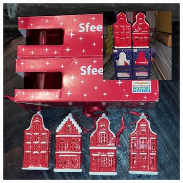 2 Postcode Loterij Huisjes, 4 kersthangers, sfeerlichtjes  beschikbaar voor biedingen
