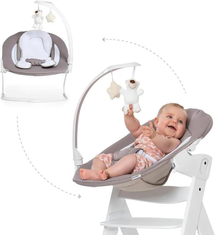 Wipstoel Bouncer Hauck Alpha Deluxe  kleur zand, Kinderen en Baby's, Wipstoeltjes, Zo goed als nieuw, Ophalen of Verzenden