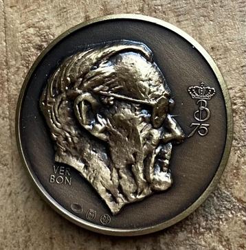 Bronzen Penning Bernhard 75 jaar (1986) beschikbaar voor biedingen