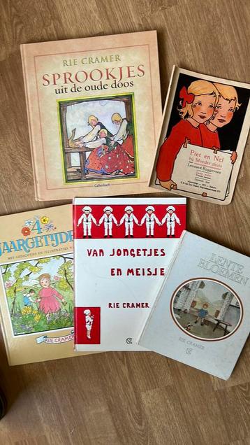 5 kinderboeken Rie Cramer (sprookjes, versjes, tekeningen) beschikbaar voor biedingen