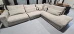 Ribstof Hoekbank XXL - Plofbank met uitwasbare kussens, Huis en Inrichting, Ophalen, Zo goed als nieuw, Stof, Modern